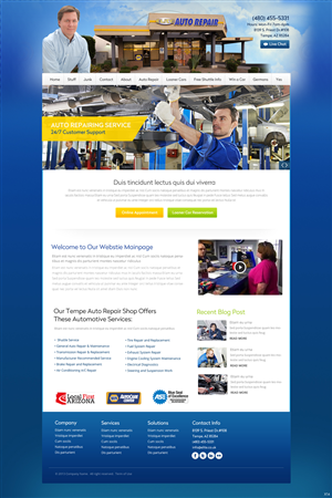 Diseño Wordpress por pb para Elite Auto Repair | Diseño: #3878775