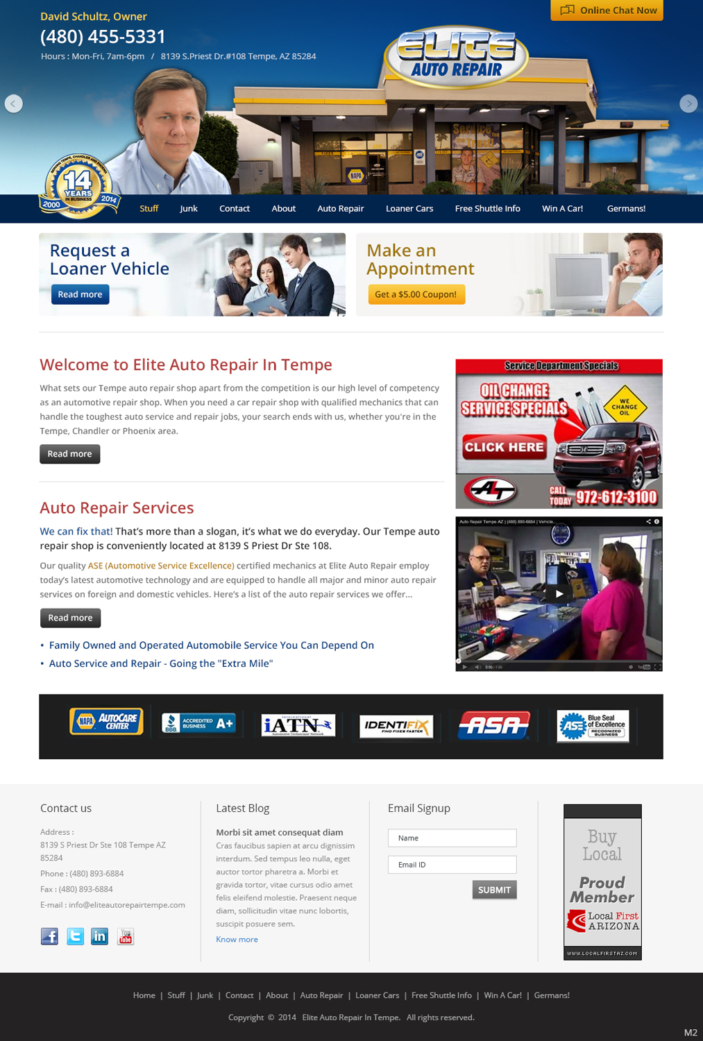 Diseño Wordpress por pb para Elite Auto Repair | Diseño #3878799