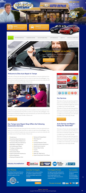 Diseño Wordpress por pb para Elite Auto Repair | Diseño: #3887367