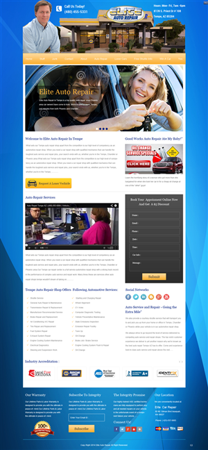Diseño Wordpress por pb para Elite Auto Repair | Diseño: #3887369