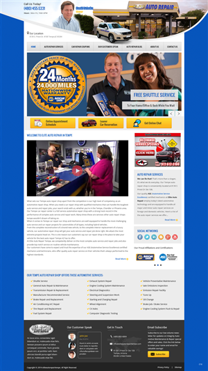 Diseño Wordpress por pb para Elite Auto Repair | Diseño: #3946301