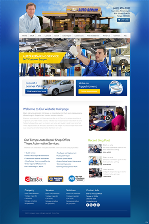 Diseño Wordpress por pb para Elite Auto Repair | Diseño: #3946312