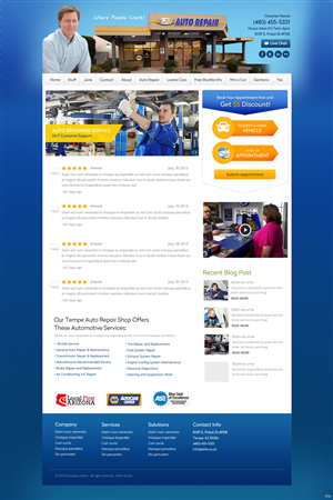 Diseño Wordpress por pb para Elite Auto Repair | Diseño: #3961072