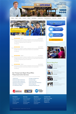 Diseño Wordpress por pb para Elite Auto Repair | Diseño: #3974576