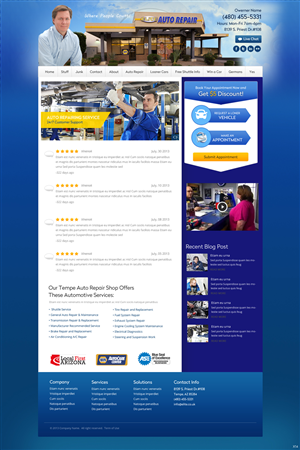Diseño Wordpress por pb para Elite Auto Repair | Diseño: #3974577