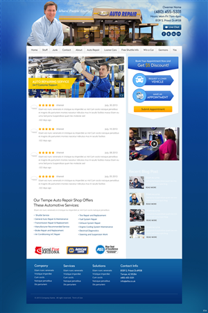 Diseño Wordpress por pb para Elite Auto Repair | Diseño: #4007019