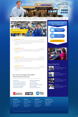 Diseño Wordpress por pb para Elite Auto Repair | Diseño: #4007020