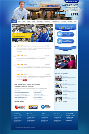 Diseño Wordpress por pb para Elite Auto Repair | Diseño #4052871