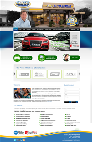 Design Wordpress par Sbss pour Elite Auto Repair | Design : #3964801