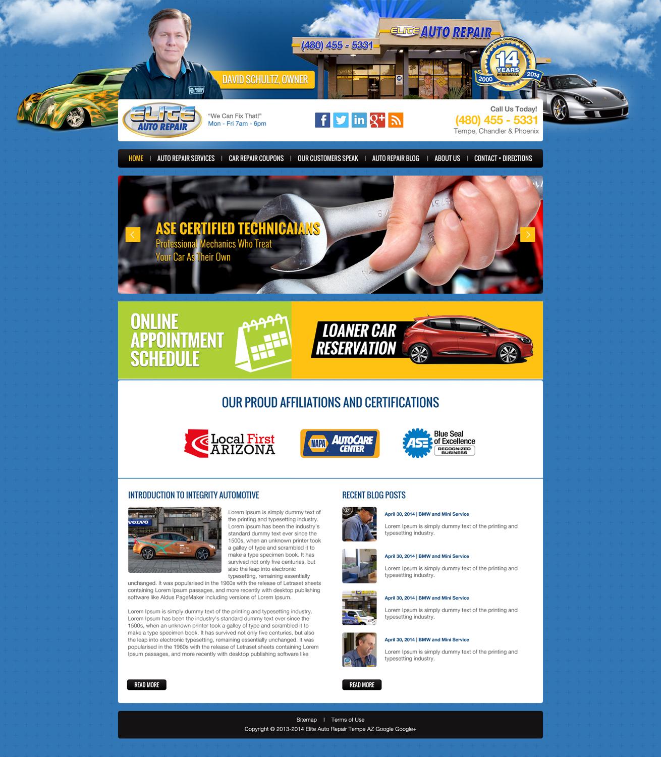 Wordpress Design by Impressive Sol for Elite Auto Repair | Design #3883136