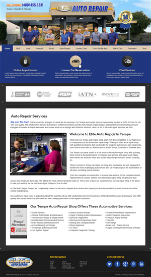 Design Wordpress par jeckx2 pour Elite Auto Repair | Design : #3938011