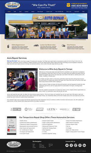 Design Wordpress par jeckx2 pour Elite Auto Repair | Design : #3938365