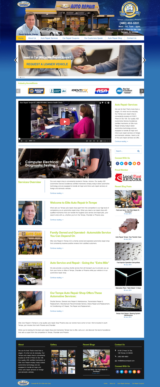 WordPress-Design von Da Miracle für Elite Auto Repair | Design #3954834