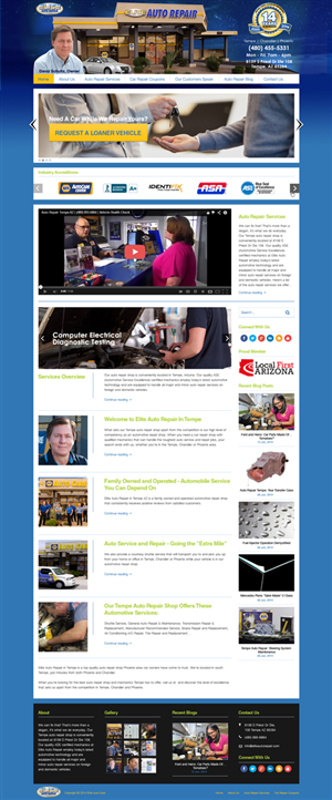 Wordpress Design by Da Miracle for Elite Auto Repair | Design: #3954834