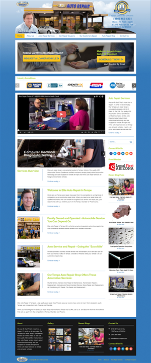 Diseño Wordpress por Da Miracle para Elite Auto Repair | Diseño #3961326