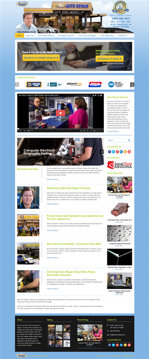 Wordpress Design by Da Miracle for Elite Auto Repair | Design: #3961429