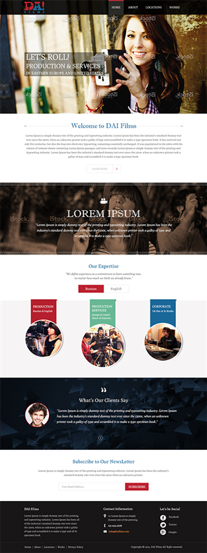 DA!FILMS WEBSITE | Web-Design von Mayank Patel