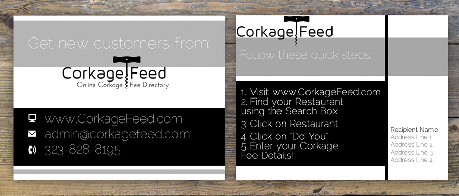 Postcard Design by isabel paoli for CorkageFeed | Design #3875547