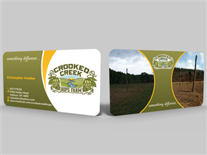 Business Card Design by Hardcore Design for Crooked Creek Hops Farm | Design: #3900030