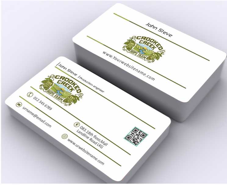 Business Card Design by AwsomeD for Crooked Creek Hops Farm | Design #3894445