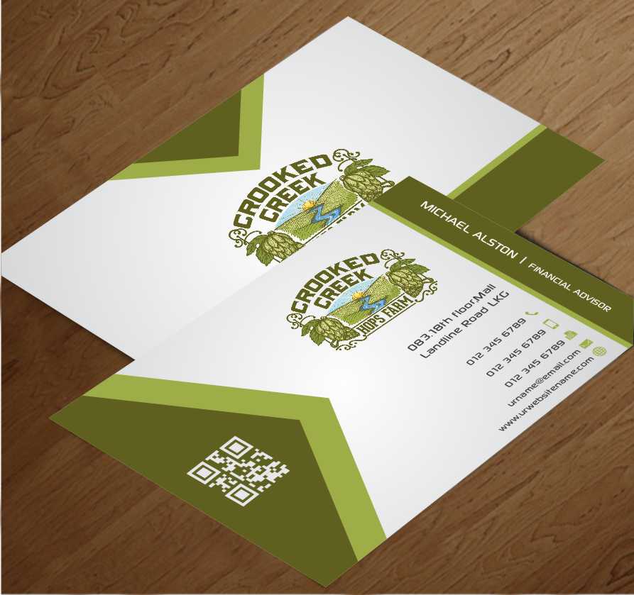 Business Card Design by AwsomeD for Crooked Creek Hops Farm | Design #3894452