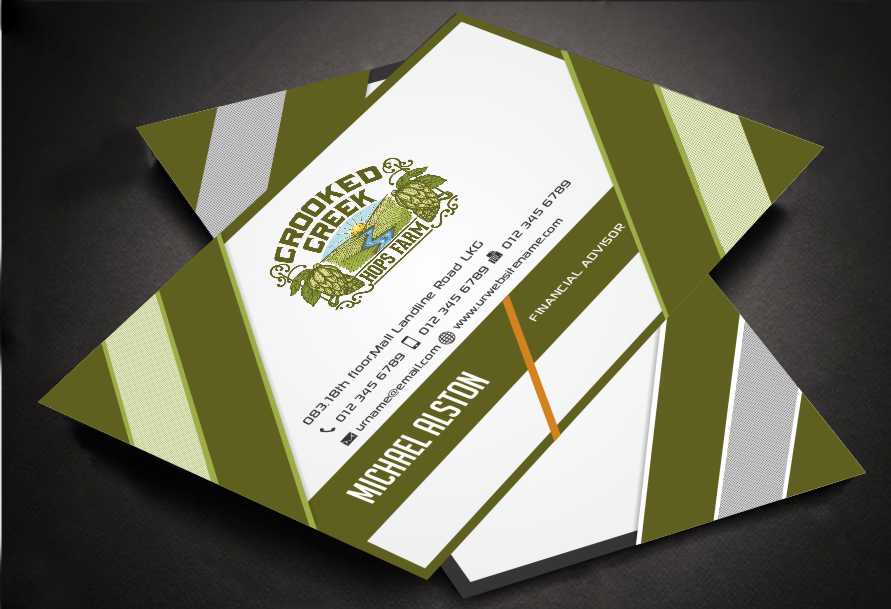 Business Card Design by AwsomeD for Crooked Creek Hops Farm | Design #3894453
