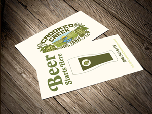 Business Card Design by faith.peach for Crooked Creek Hops Farm | Design #3898241