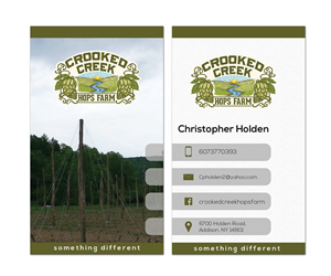 Business Card Design by Sandaru for Crooked Creek Hops Farm | Design: #3904424