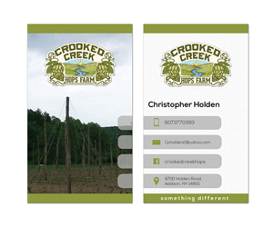 Business Card Design by Sandaru for Crooked Creek Hops Farm | Design: #3906429