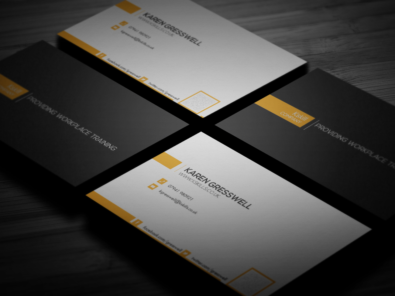 Business Card Design by LuCa for Kskills | Design #3900834