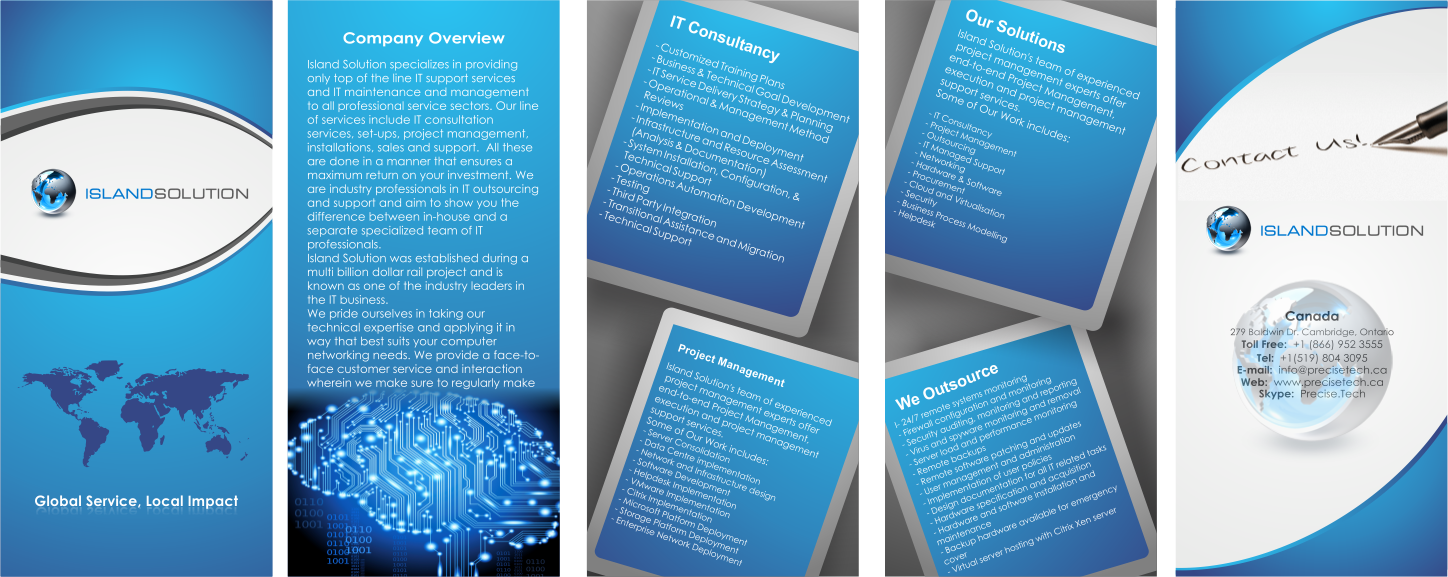 Brochure Design by Naavyd for Island Solution | Design #1044981