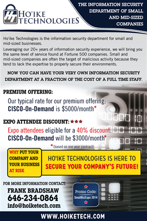 Diseño de Flyer por UrbainFX para Hoike Technologies | Diseño: #3907675