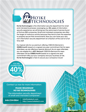 Design de Flyer par shakar pour Hoike Technologies | Design : #3901911