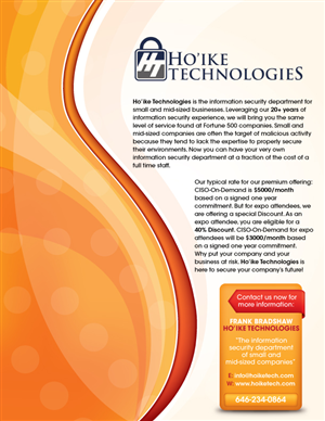 Flyer-Design von shakar für Hoike Technologies | Design #3901917