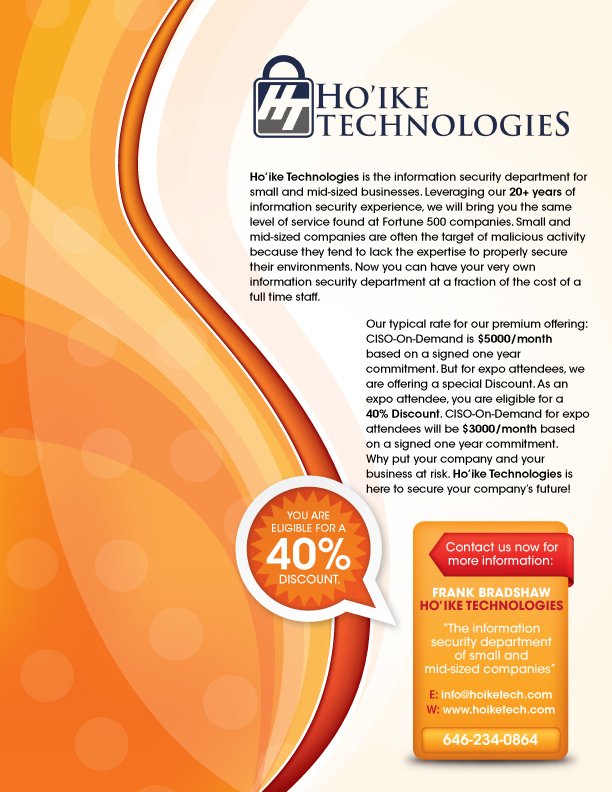 Flyer-Design von shakar für Hoike Technologies | Design #3902003