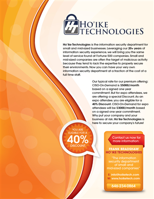 Design de Flyer par shakar pour Hoike Technologies | Design : #3902003