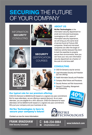 Flyer-Design von rkailas für Hoike Technologies | Design #3906872