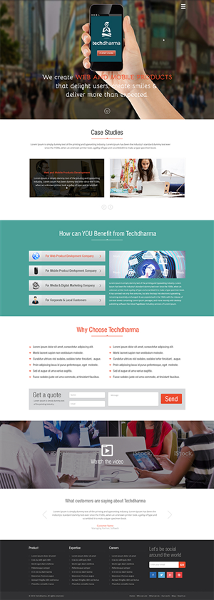 Diseño Web por Mayank Patel para TechDharma LLC | Diseño #4022738