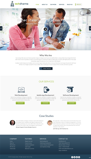 Web Design by pb for TechDharma LLC | Design: #3919012
