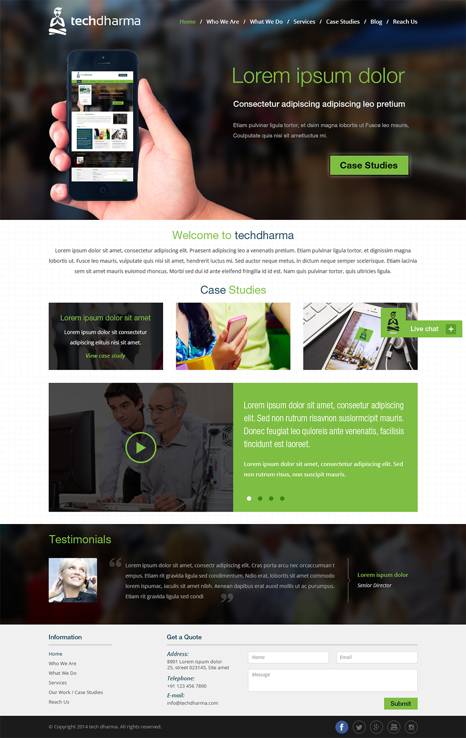Web Design by Creative Usha for TechDharma LLC | Design #4012609