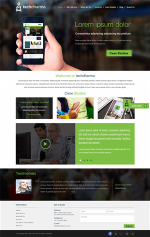 Diseño Web por Creative Usha para TechDharma LLC | Diseño #4012609