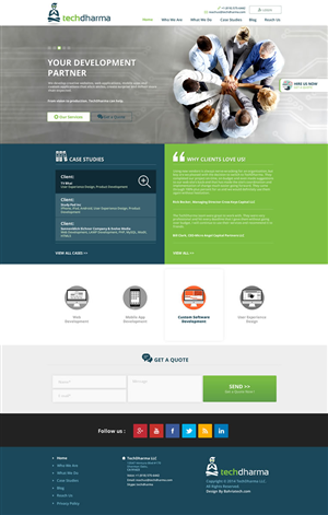 Web Design by Behriatech for TechDharma LLC | Design: #4001497