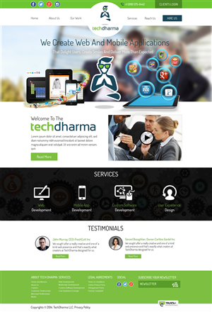 Web Design by Behriatech for TechDharma LLC | Design: #4001703