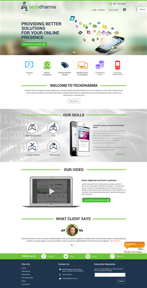 Web Design by Behriatech for TechDharma LLC | Design: #4001799