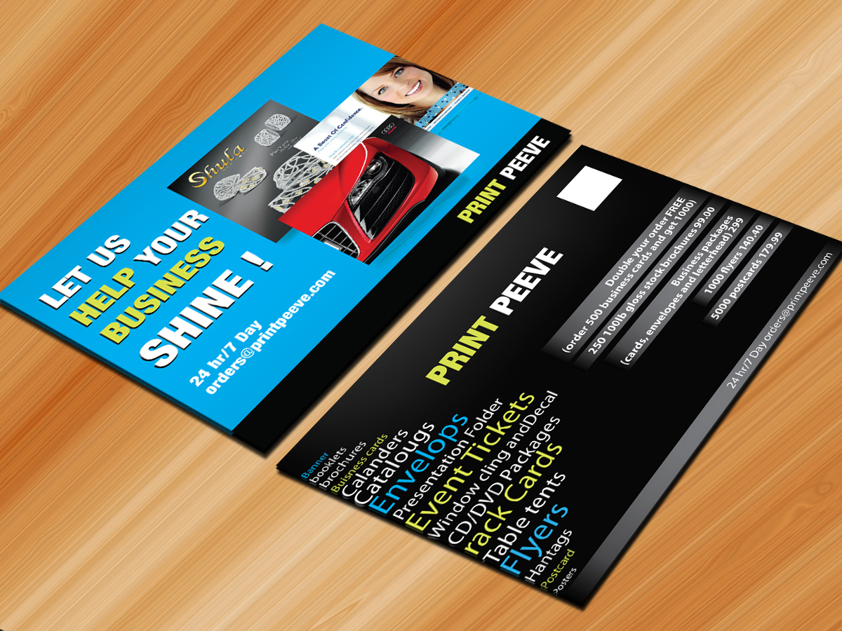 elegant playful business card design for print peeve by sarmishtha 5000 flyers for 99
