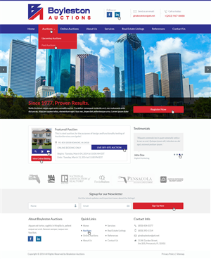 Wordpress Design by Emmanuel for AuctionServices.com, Inc. | Design: #3884247