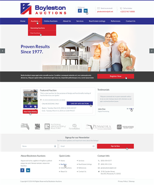 Wordpress Design by Emmanuel for AuctionServices.com, Inc. | Design: #3884253