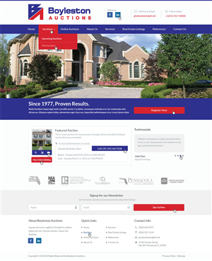 Wordpress Design by Emmanuel for AuctionServices.com, Inc. | Design: #3884255