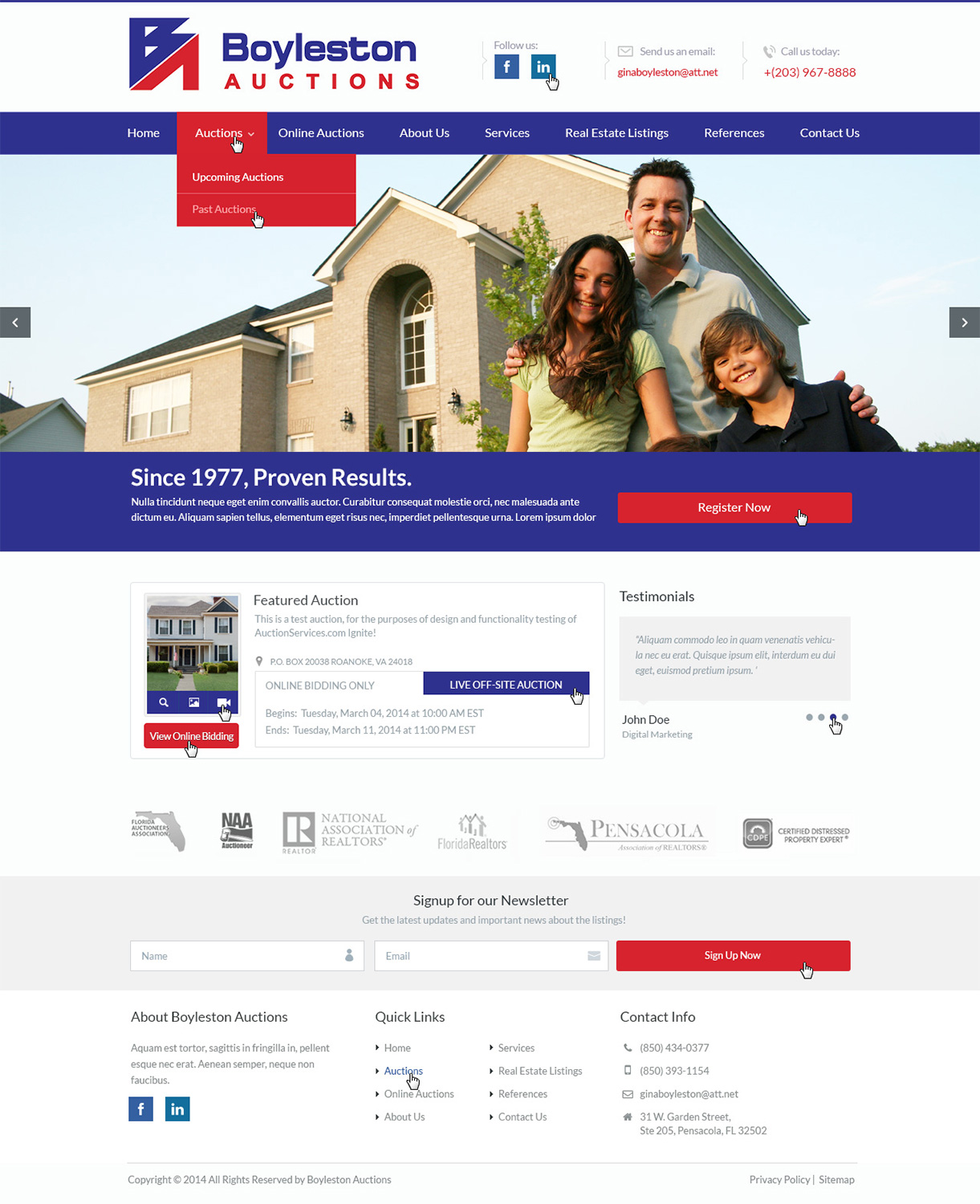 Wordpress Design by Emmanuel for AuctionServices.com, Inc. | Design #3884268