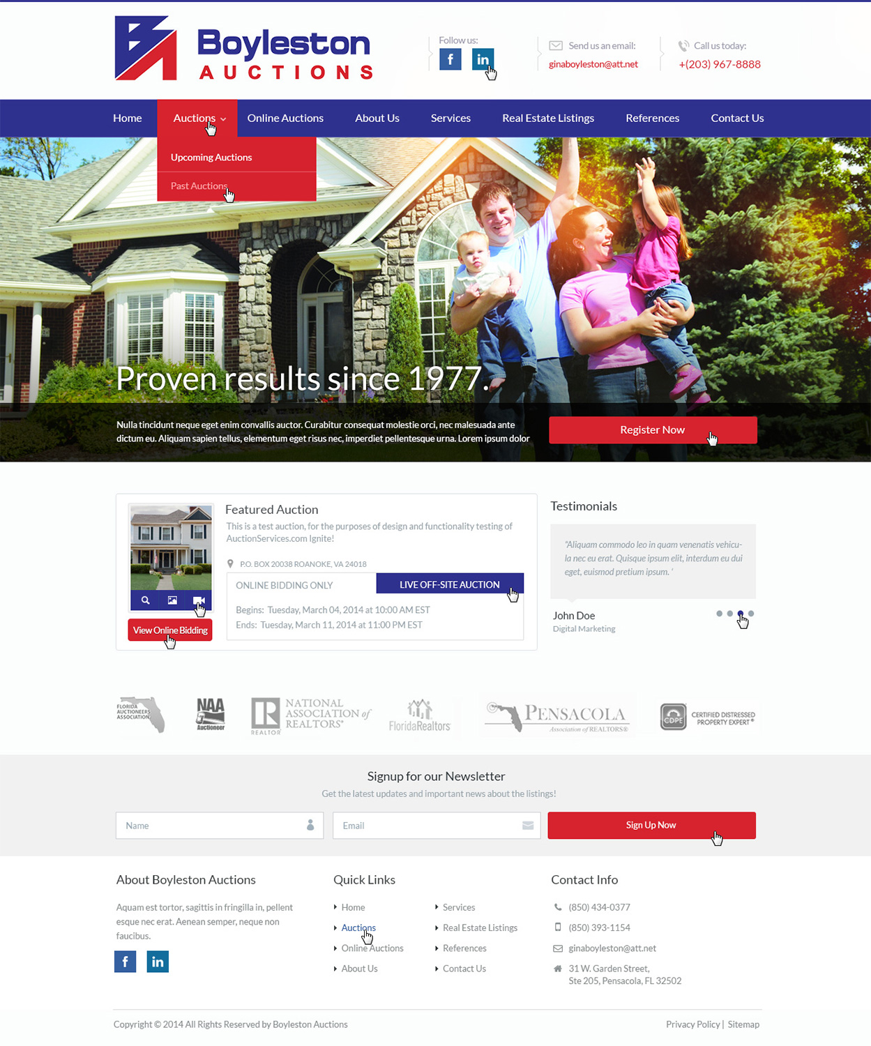 Wordpress Design by Emmanuel for AuctionServices.com, Inc. | Design #3884284